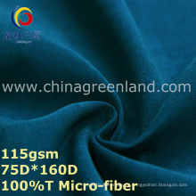 Tela de sarga de poliéster con micro fibra para ropa casual (GLLML334)